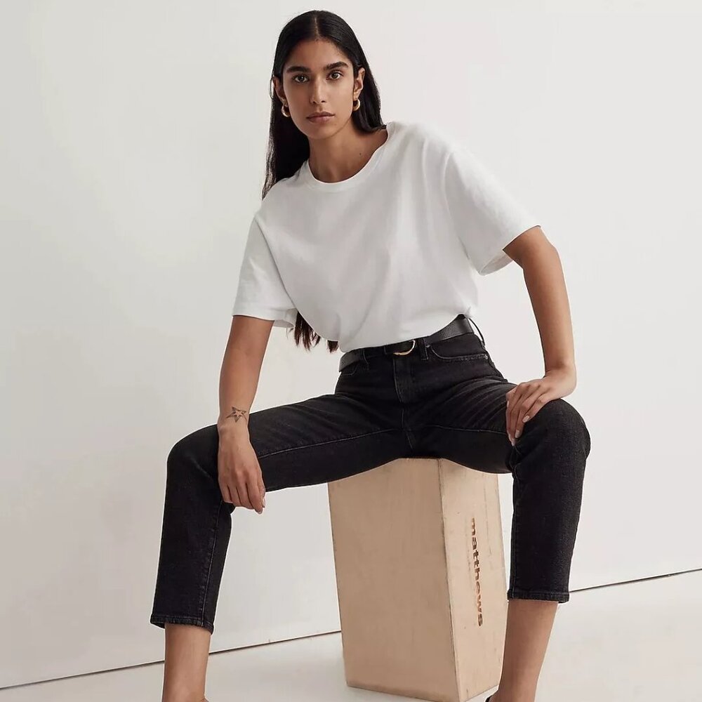 Madewell The Momjean in Hillshore Wash NWT